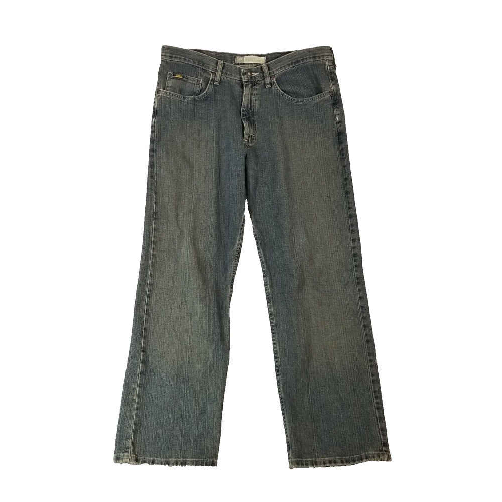 Lee jeans men's 36 x 30 relaxed fit blue denim pants loose baggy Y2K Urban